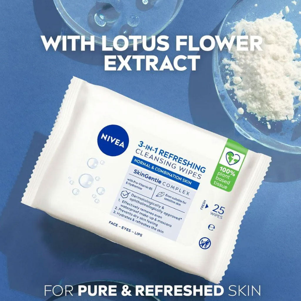 Nivea  3 In1 Refreshing Cleansing Wipes