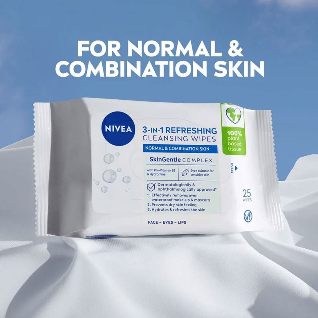 Nivea  3 In1 Refreshing Cleansing Wipes