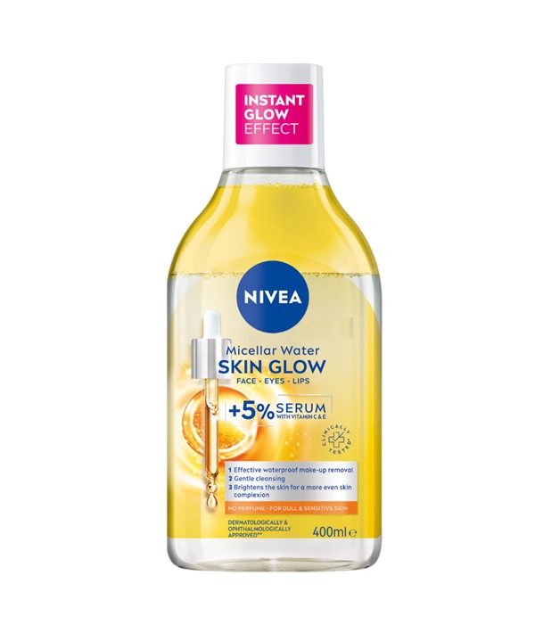 Nivea Micellar Water Skin Glow Face Eye Lips