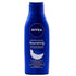 Nivea Nourishing Intensive Moisture Body Lotion bottle with white and blue packaging, designed for deep hydration and skin care.