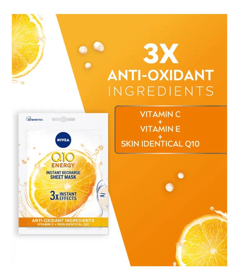 Nivea Q10 Energy Instant Recharge Sheet Mask