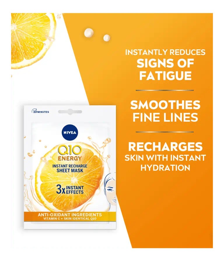 Nivea Q10 Energy Instant Recharge Sheet Mask
