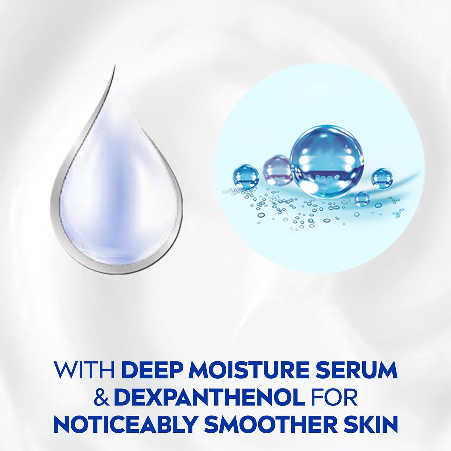 Nivea Repair and Care Body Cream jar with white lid and smooth cream inside, designed for nourishing skin care.
