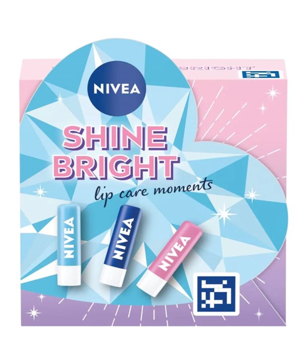 Nivea Shine Bright Lip Care Moments Mini Gift Set
