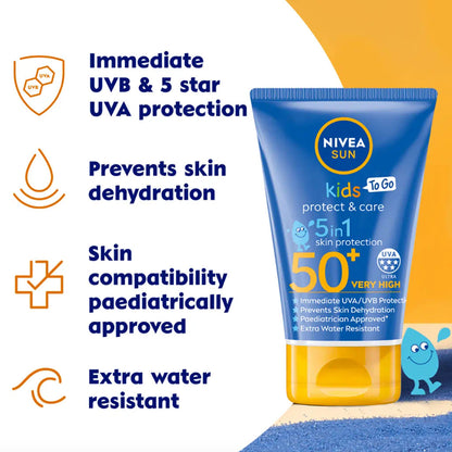 Nivea Sun Kids Protect And Care 5 In 1 Cream 50 SPF