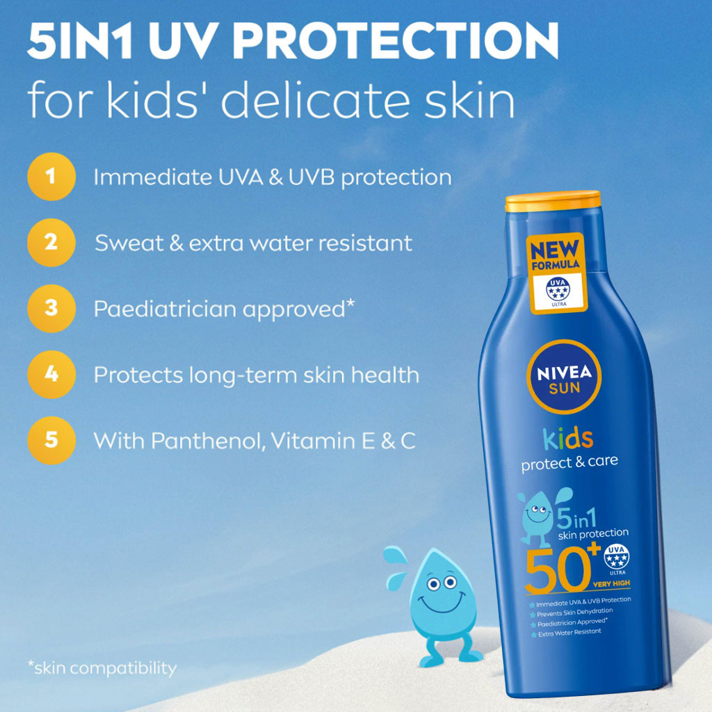 Nivea Sun Kids Protect And Care 5 In 1 Lotion 50 SPF