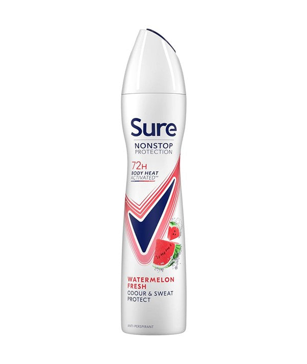 Sure Nonstop Protection 72H Body Heat Watermelon Fresh Anti Perspirant Spray