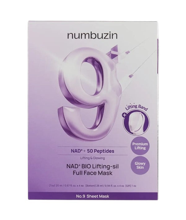 Numbuzin  No 9 Nad Bio Lifting Sil Full Face Mask