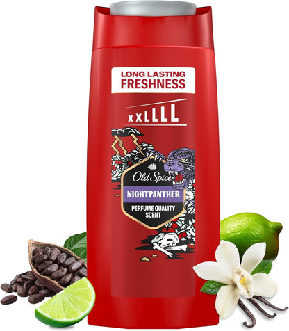 Old Spice Night Panther 3 In 1 Body Hair Face Wash