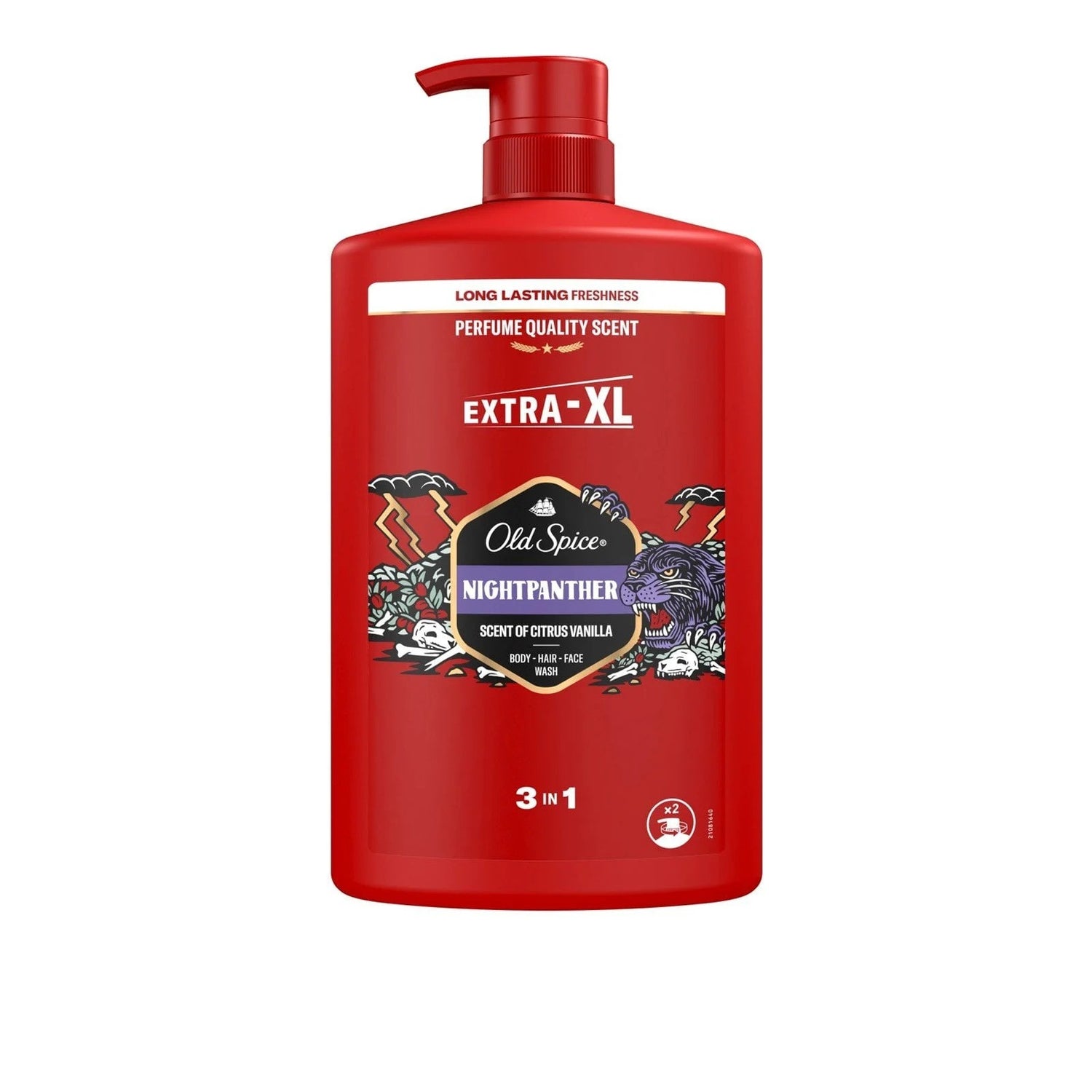 Old Spice Night Panther 3 In 1 Body Hair Face Wash