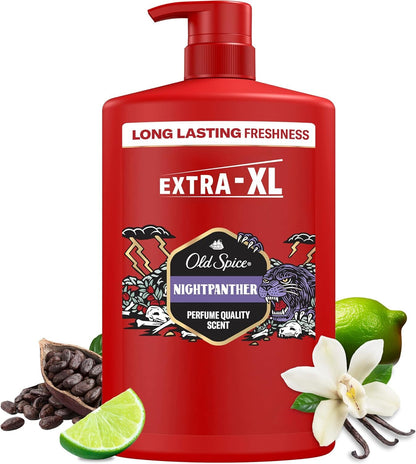 Old Spice Night Panther 3 In 1 Body Hair Face Wash