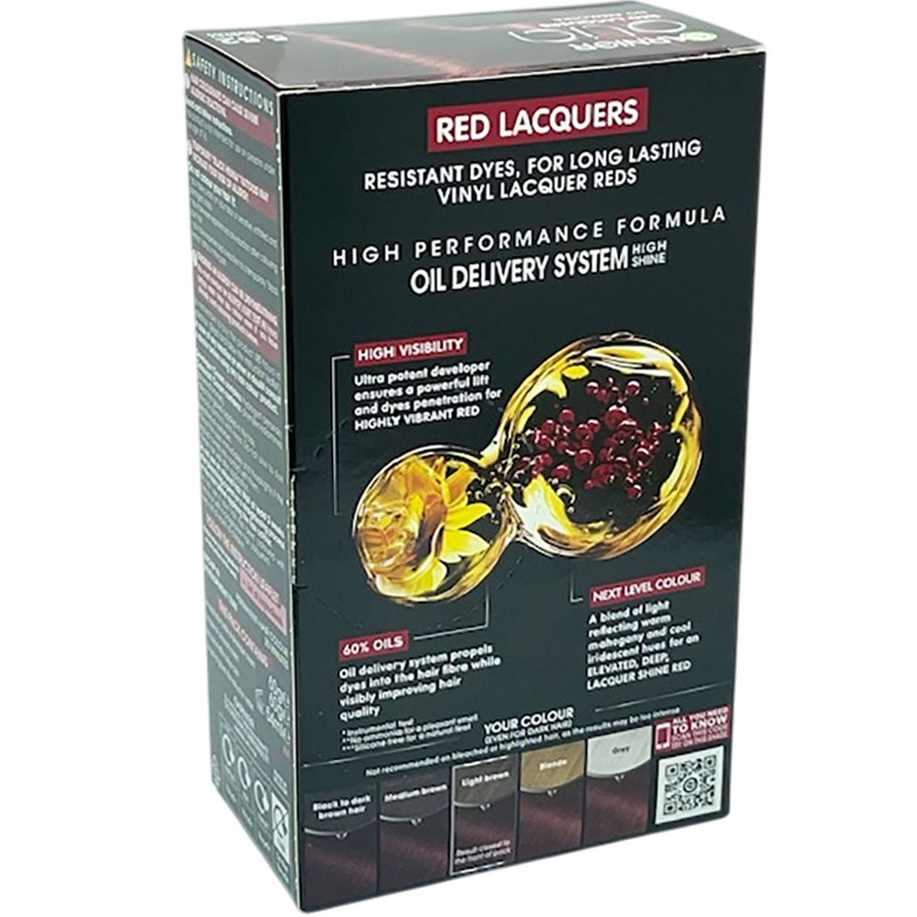 Garnier Olia Red Lacquers Intense Permanent Hair Color 552 Glassy Merlot