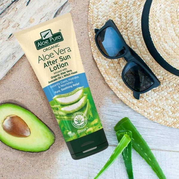 Optima Aloe Pura Organic Aloe Vera After Sun Lotion
