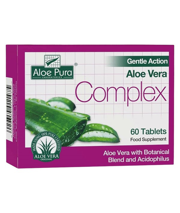 Optima Aloe Pura Gentle Action Aloe Vera Colon Cleanse Tablets