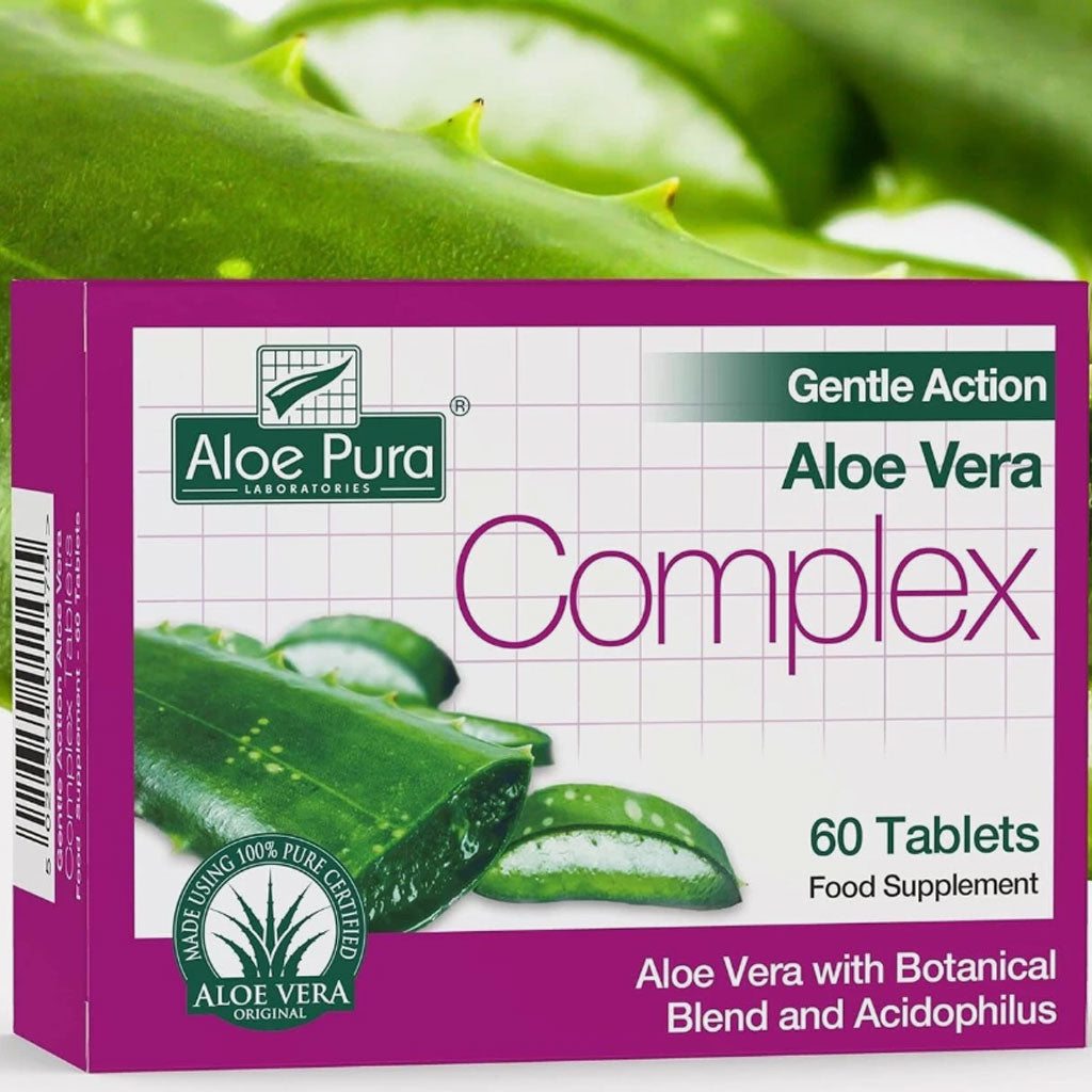 Optima Aloe Pura Gentle Action Aloe Vera Colon Cleanse Tablets