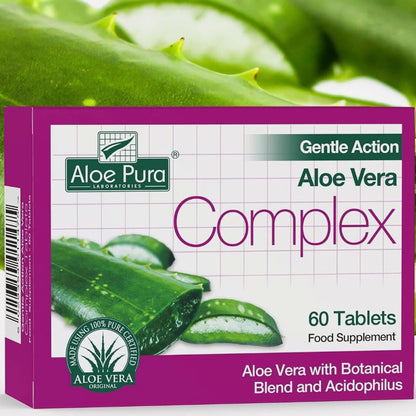 Optima Aloe Pura Gentle Action Aloe Vera Colon Cleanse Tablets