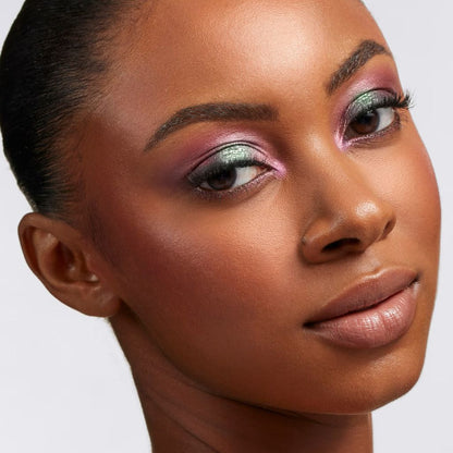 PAT McGrath LABS Opalescent Orchid eye shadow quad palette with four shimmering shades