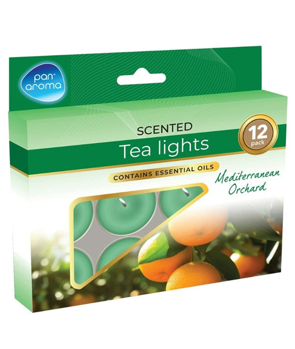 Pan Aroma Scented Tea Lights Mediterranean Orchard