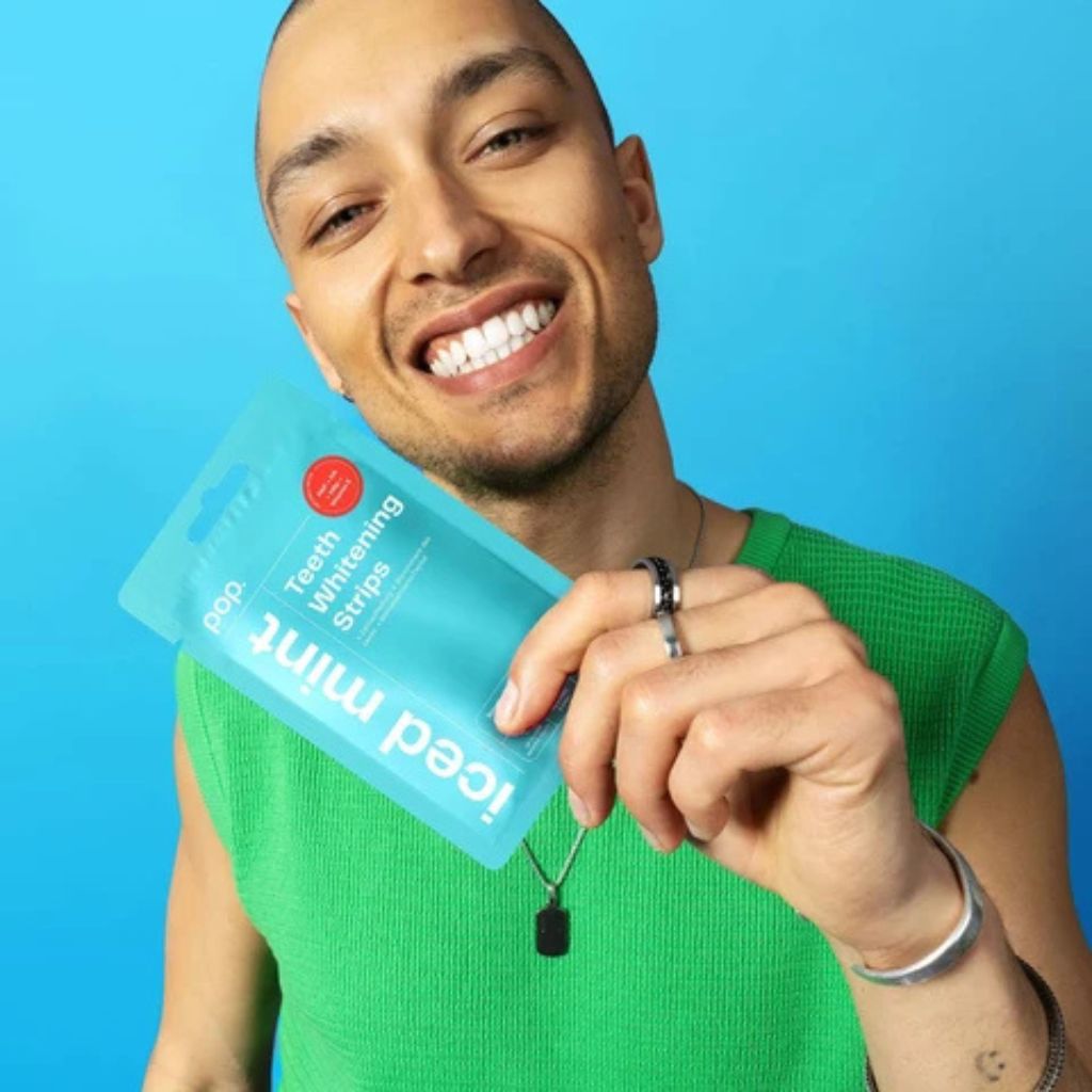 POP Oral Beauty Pop Iced Mint Teeth Whitening Strips