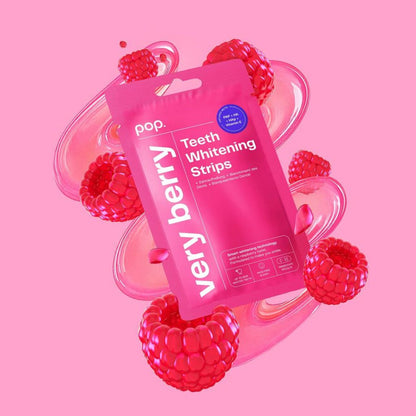 POP Oral Beauty Pop Very Berry Teeth Whitening Strips