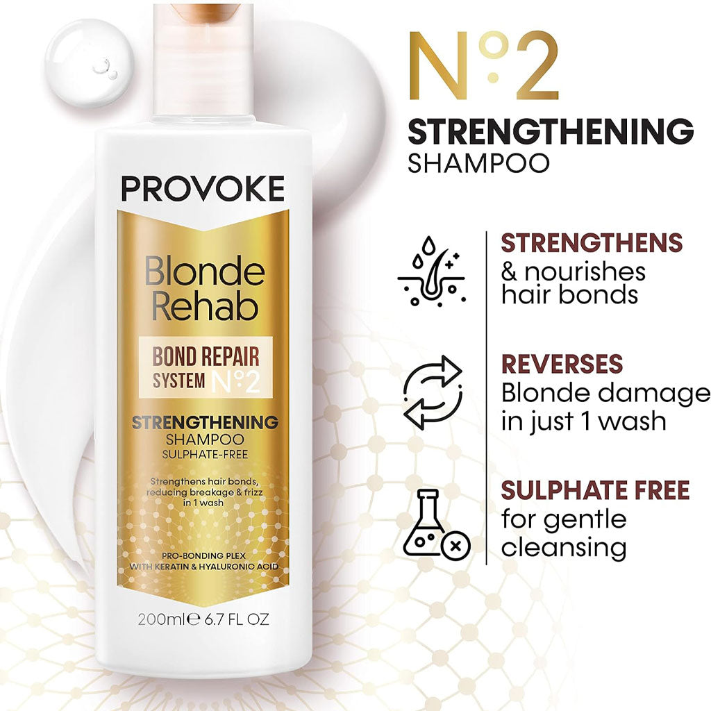 Keyline Pro Voke Blonde Rehab Bond Repair System No 2 Strengthening Shampoo