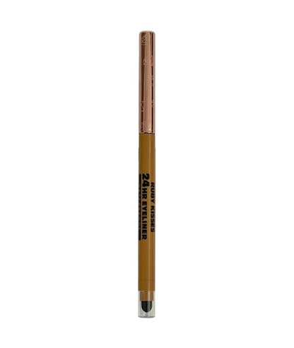 RK By Kiss 24-hour waterproof eye makeup eyeliner in glittery gold, showcasing the shimmering gold color and sleek packaging.