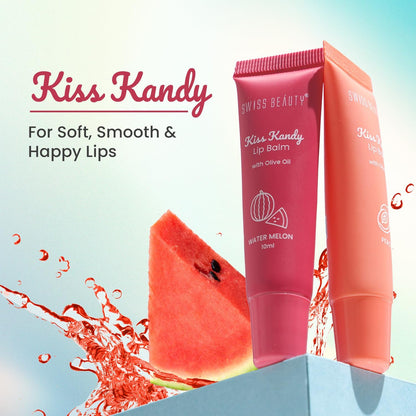 RK By Kiss Candy Balm lip care product with a colorful, candy-themed packaging and smooth balm texture in a sleek container.
