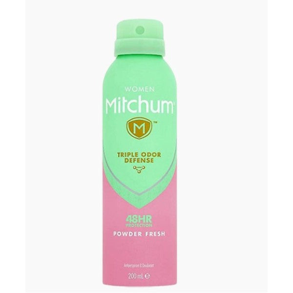 Revlon Mitchum Triple Odor Defense Powder Fresh Deodorant Spray