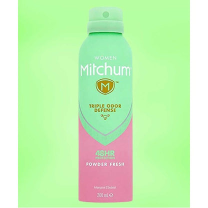 Revlon Mitchum Triple Odor Defense Powder Fresh Deodorant Spray