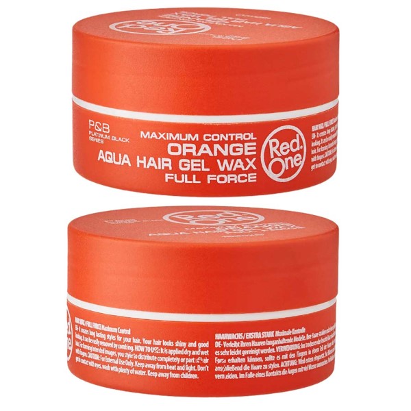Red One  Orange Aqua Hair Gel Wax