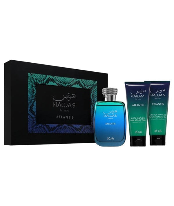 Rasasi Hawas Atlantis Eau De Parfum Gift Set For Him