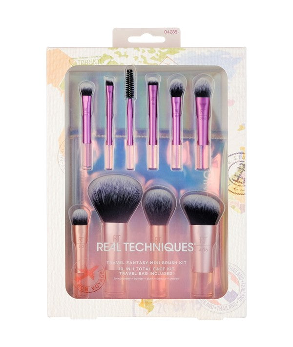 Real Techniques Travel Fantasy 10 In 1 Mini Brush Kit