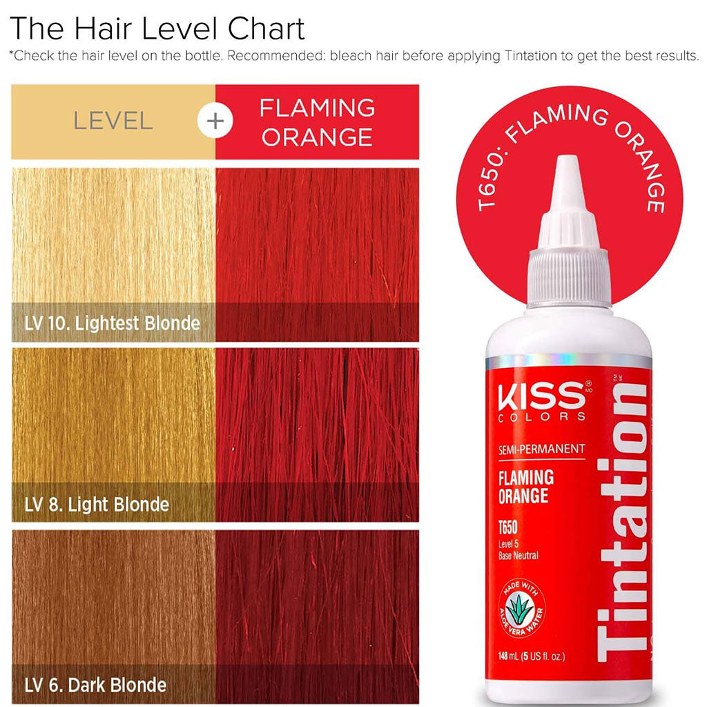 Kiss Products Kiss Colors Tintation Semi Permanent Flaming Orange T650