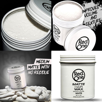 Red One  White Matte Hair Wax