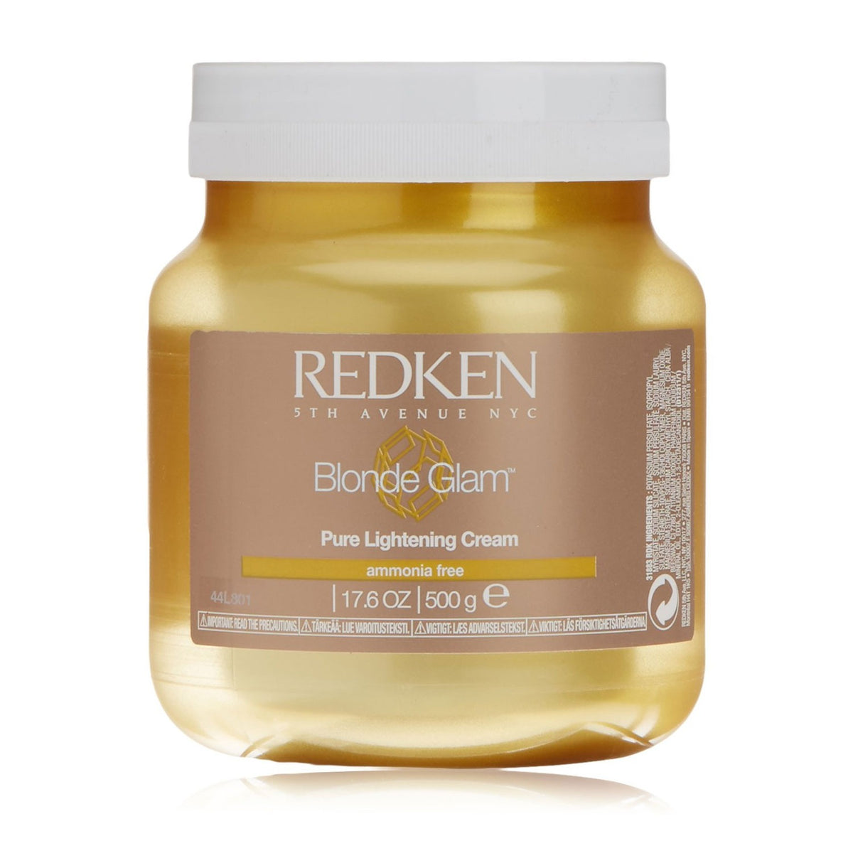 Redken Blonde Glam Pure Lightening Cream, ammonia-free hair bleaching paste for blonde colour treatment