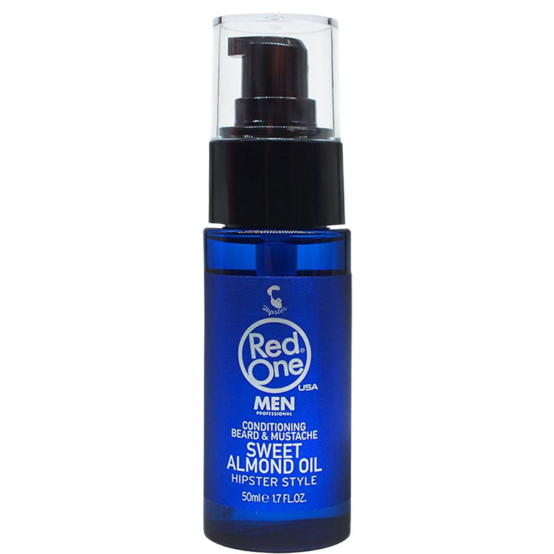 Red One Hipster Style Sweet Almond Conditioning Beard And Mustache Oil