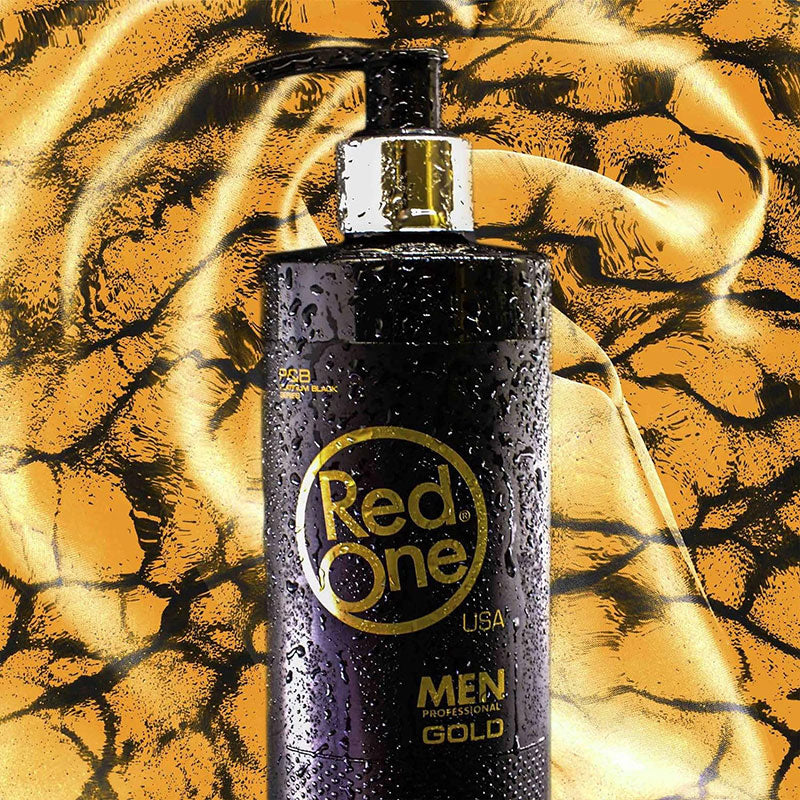 Red One Men Professional Gold After Shave Cream Cologne