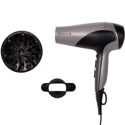 Remington Ionic Dry 2200W Hair Dryer Black And Silver D3190S