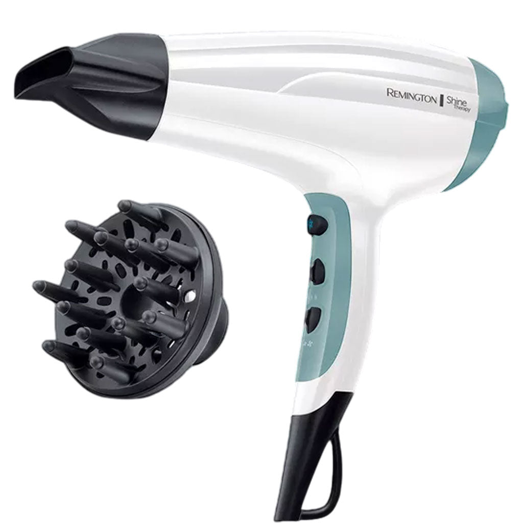 Remington Shine Therapy D5216 Hair Dryer White And Teal