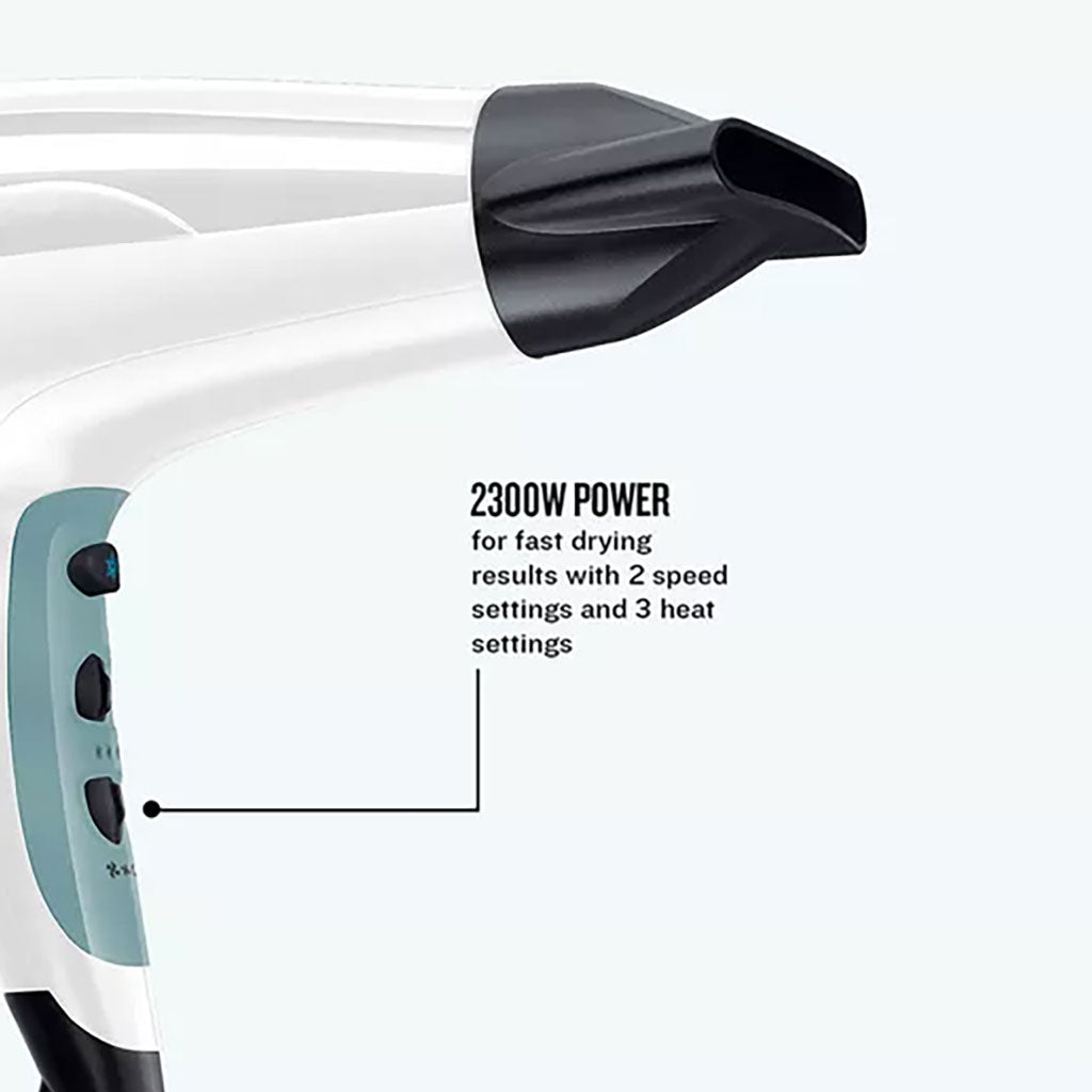Remington Shine Therapy D5216 Hair Dryer White And Teal