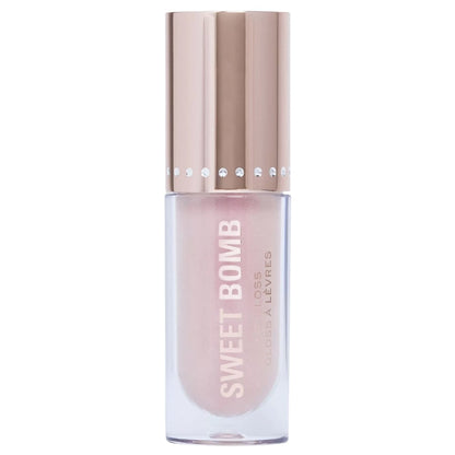 Revolution Sweet Bomb Lip Gloss Vanilla Ice White Holo