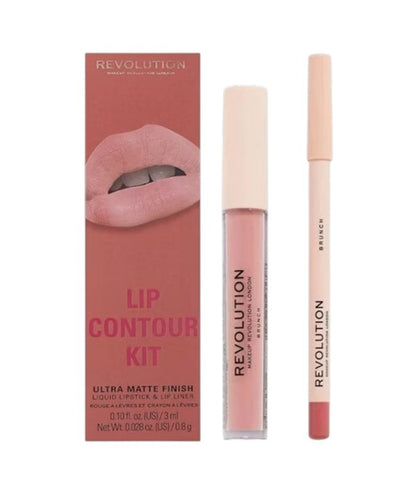 Revolution  Ultra Matte Finish Lip Contour Kit Brunch