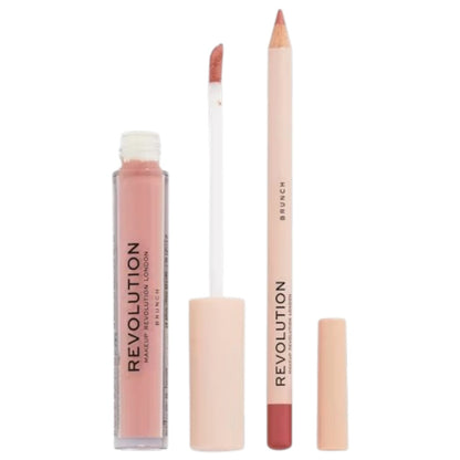 Revolution  Ultra Matte Finish Lip Contour Kit Brunch