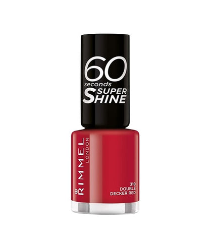 Rimmel  60 Seconds Super Shine Nail Polish 310 Double Decker Red