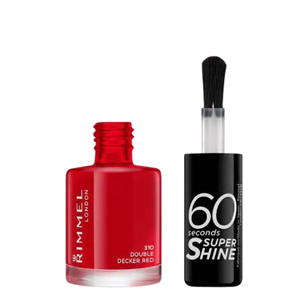 Rimmel  60 Seconds Super Shine Nail Polish 310 Double Decker Red