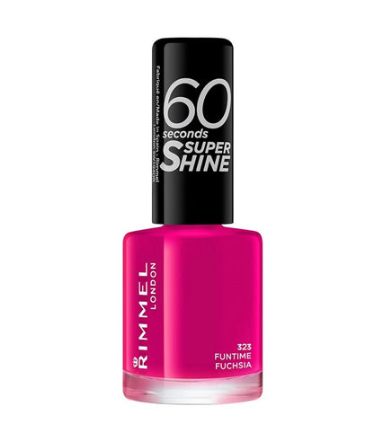 Rimmel  60 Seconds Super Shine Nail Polish 323 Funtime Fuchsia