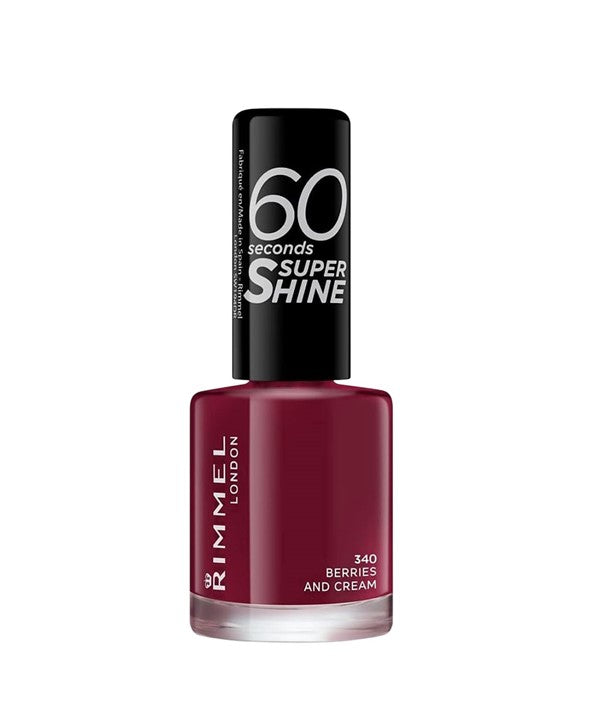 Rimmel  60 Seconds Super Shine Nail Polish 340 Berries And Cream