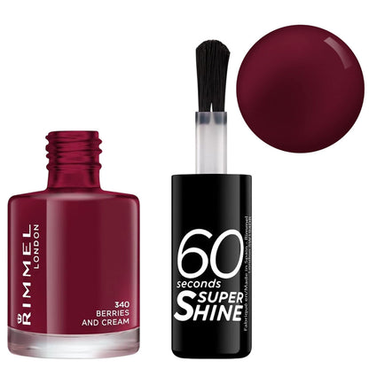 Rimmel  60 Seconds Super Shine Nail Polish 340 Berries And Cream
