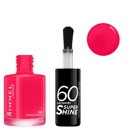 Rimmel  60 Seconds Super Shine Nail Polish 430 Coralicious