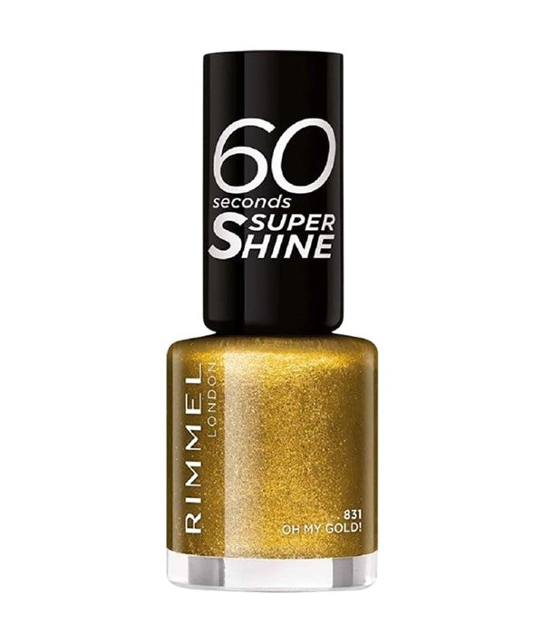 Rimmel  60 Seconds Super Shine Nail Polish 831 Oh My Gold